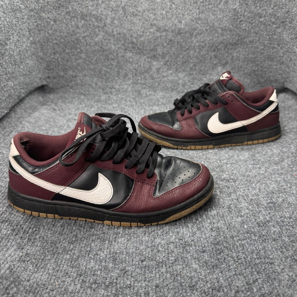 Nike Dunk Low Mens 9 Burgundy Black Gum Streetwear Retro HM9658-600